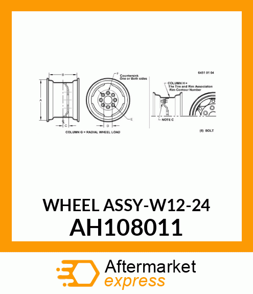 WHEEL ASSY AH108011