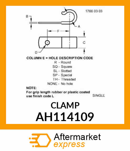 CLAMP AH114109