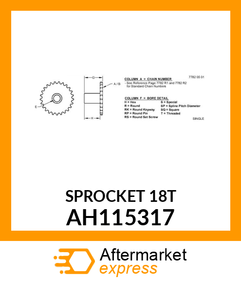 SPROCKET ASSY AH115317