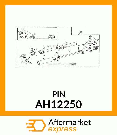 PIN W/WASHER ASSY AH12250