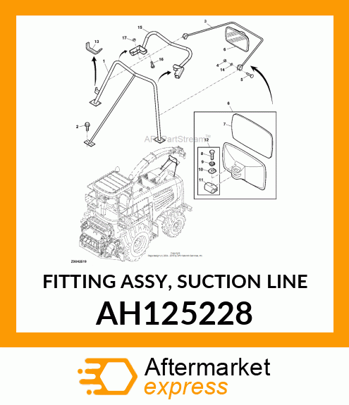 FITTING ASSY, SUCTION LINE AH125228