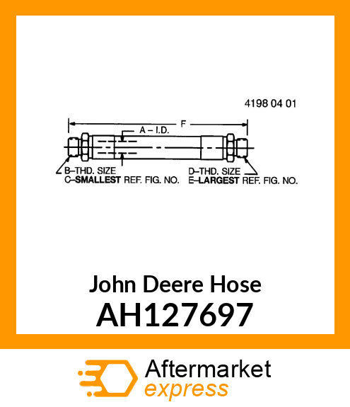 HOSE ASSY, REEL DRIVE AH127697