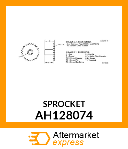 SPROCKET ASSY AH128074