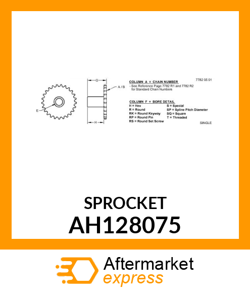 SPROCKET ASSY AH128075