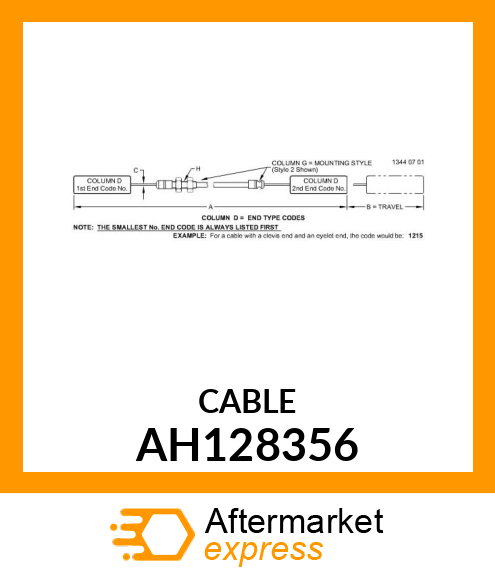 CABLE, ASSY AH128356