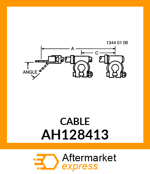 BATTERY CABLE, CABLE ASSY AH128413