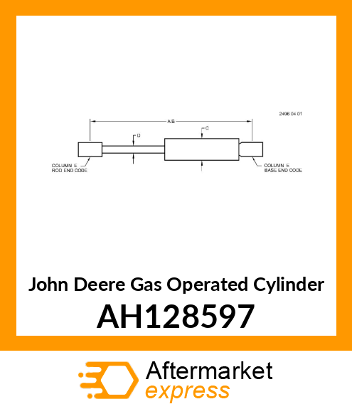 GAS OPERATED CYLINDER, GAS OPERATED AH128597