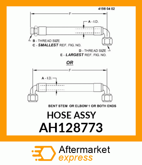 HOSE ASSY AH128773