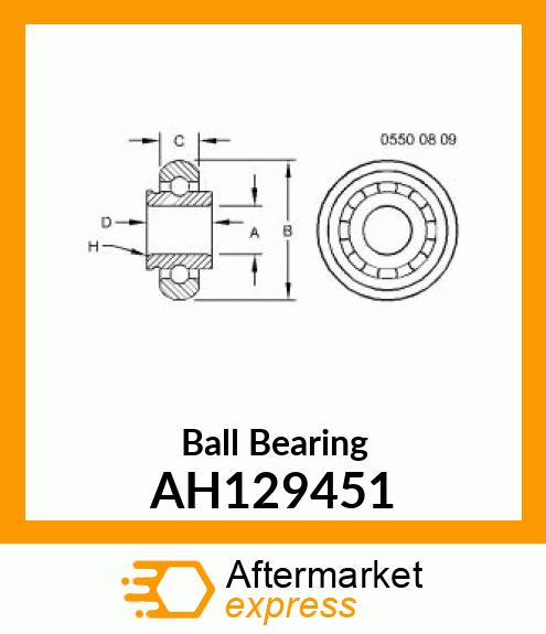 BEARING, BALL AH129451
