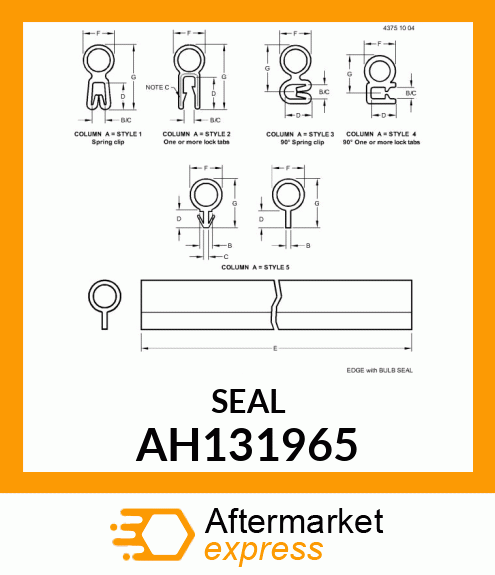 SEAL ASSY AH131965