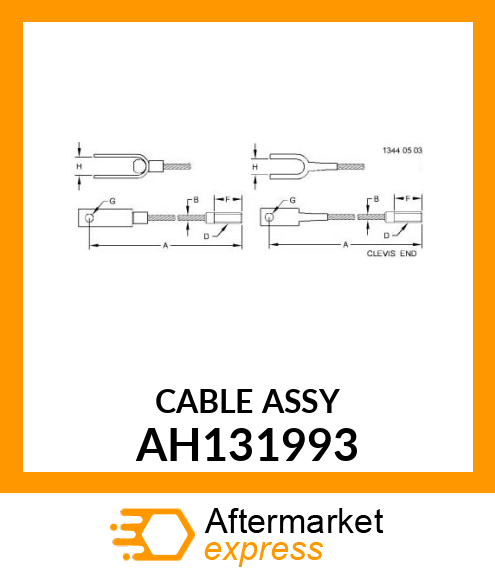 CABLE ASSY AH131993