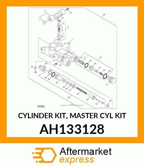 CYLINDER KIT, MASTER CYL KIT AH133128