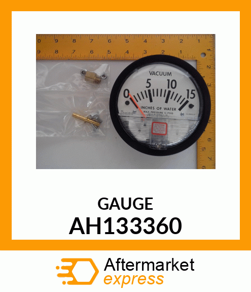 VACUUM GAUGE MONITOR WITH HARDWARE AH133360