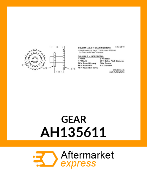 SPROCKET ASSY AH135611