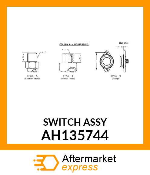 SWITCH ASSY AH135744