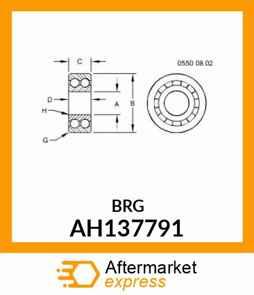 BEARING ASSY AH137791