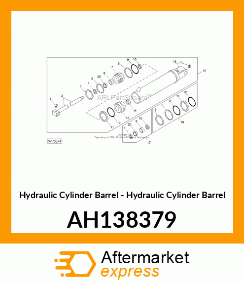 Hydraulic Cylinder Barrel - Hydraulic Cylinder Barrel AH138379