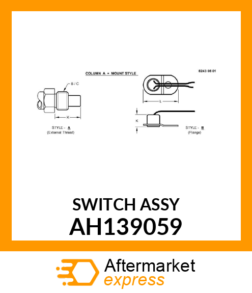 SWITCH ASSY AH139059