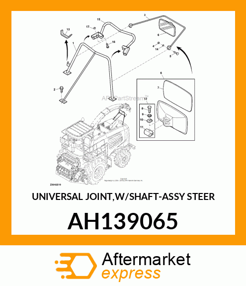 UNIVERSAL JOINT,W/SHAFT AH139065