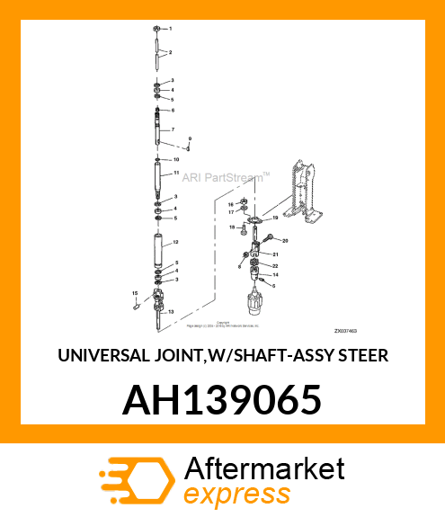 UNIVERSAL JOINT,W/SHAFT AH139065