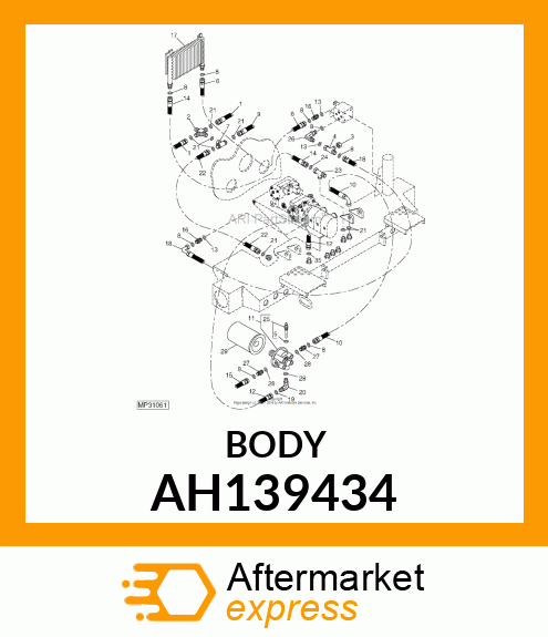 HYD FILTER HEAD ASSY AH139434