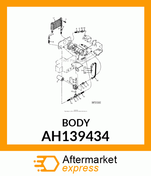 HYD FILTER HEAD ASSY AH139434