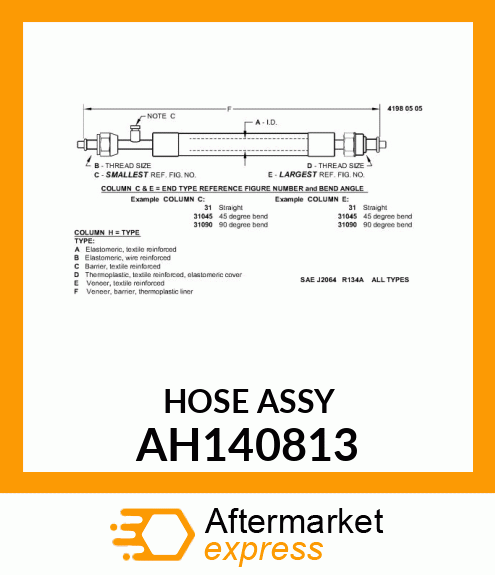 HOSE ASSY AH140813
