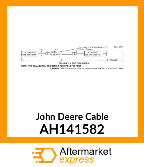 CABLE, CABLE ASSY AH141582