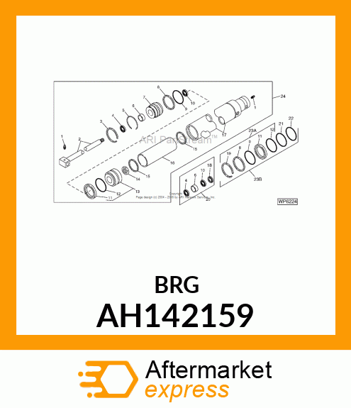 PISTON, UNITIZED, 63 X 32 X 20 AH142159