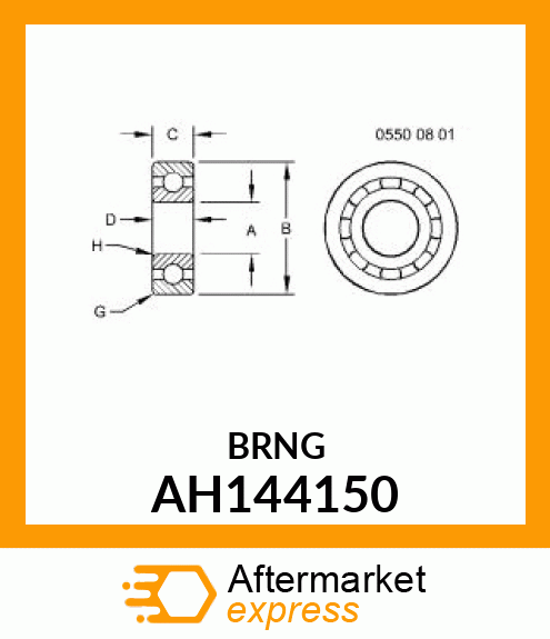 BEARING, BALL AH144150