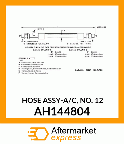 HOSE ASSY AH144804