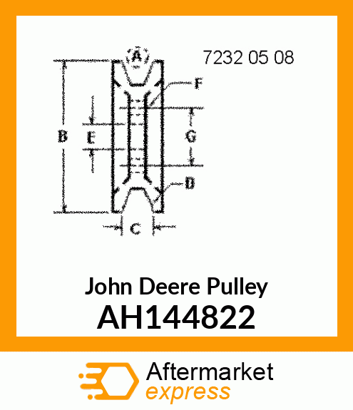 SHEAVE ASSY, DISCHRG BTR 441.5 EOD AH144822