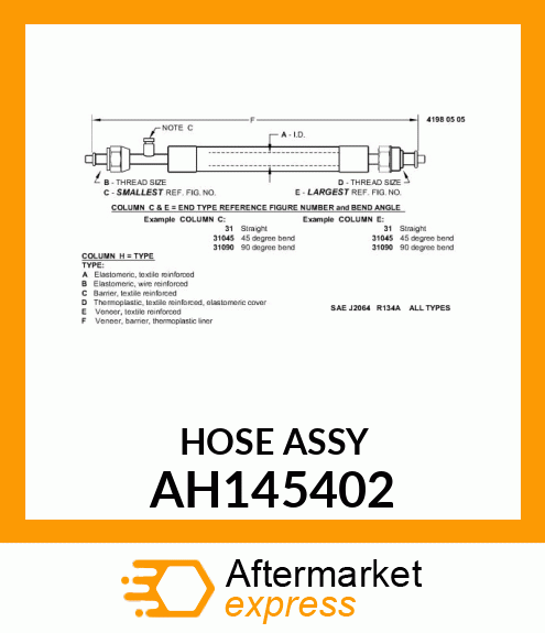 HOSE ASSY AH145402