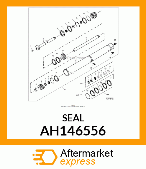 SEAL, WIPER,45ROD,FOR 125 AH146556