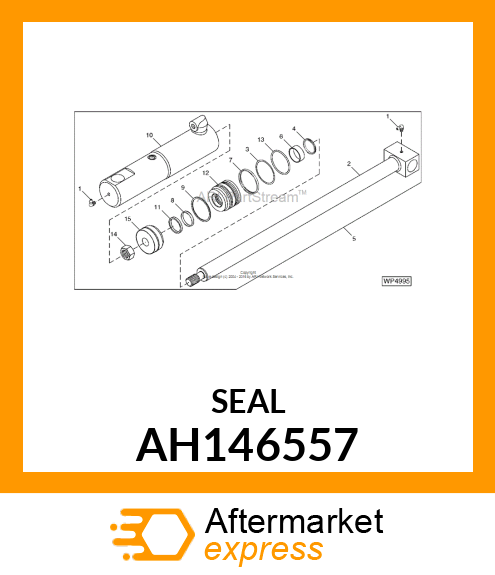 SEAL, WIPER,50ROD,FOR 125 AH146557