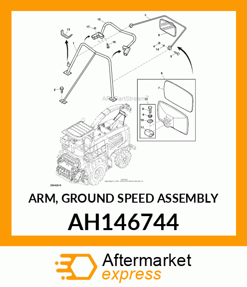 ARM, GROUND SPEED ASSEMBLY AH146744