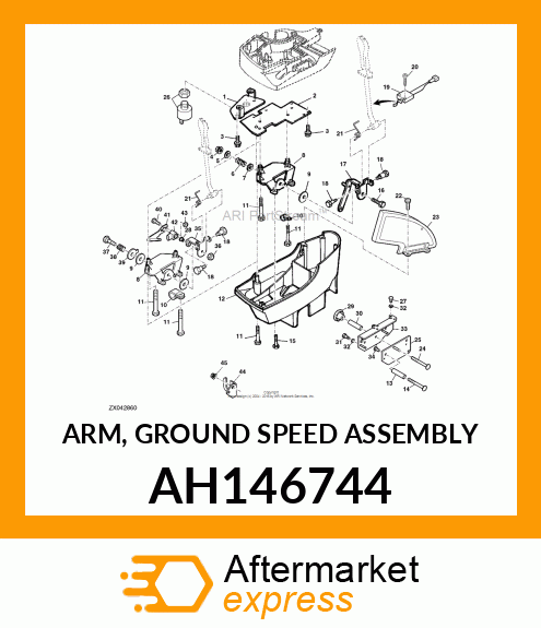 ARM, GROUND SPEED ASSEMBLY AH146744