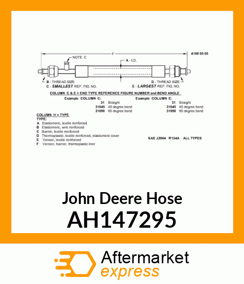 HOSE ASSY, A/C SUCTION AH147295