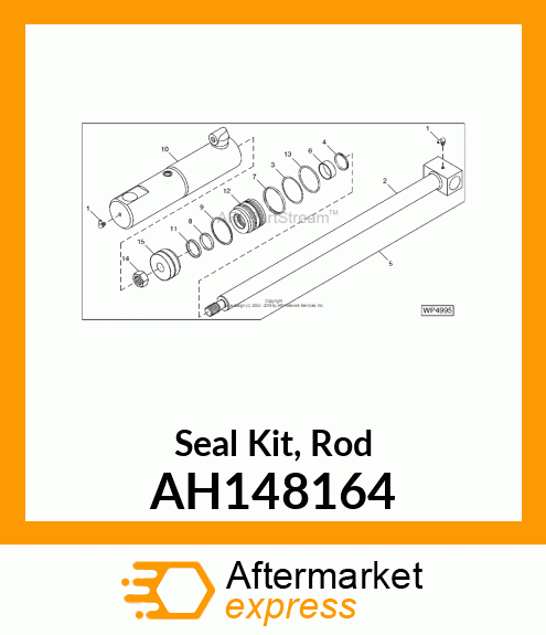 Hydraulic Cylinder Kit - KIT,ROD SEAL,50 DIA AH148164