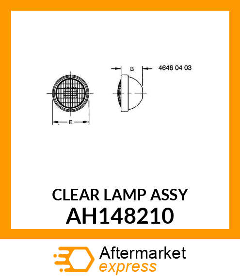 LAMP ASSY, AUGER AH148210
