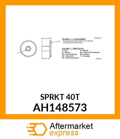 SPROCKET ASSY AH148573