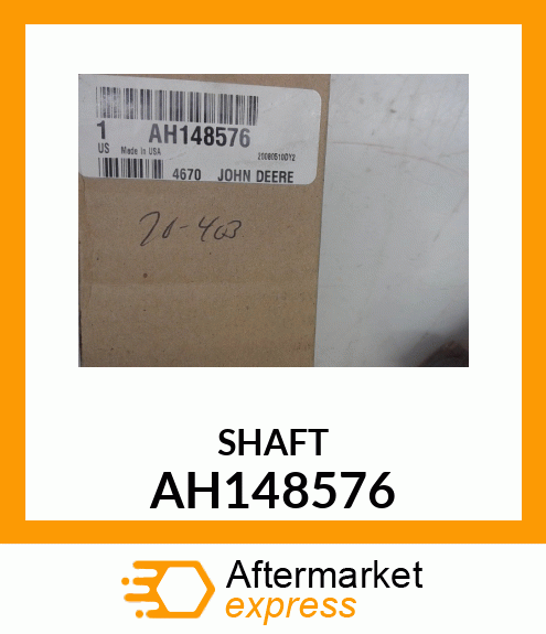 DRIVE SHAFT, SHAFT ASSY AH148576