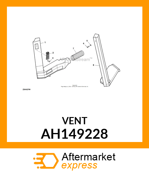 LOUVER ASSY, AIR OUTLET AH149228