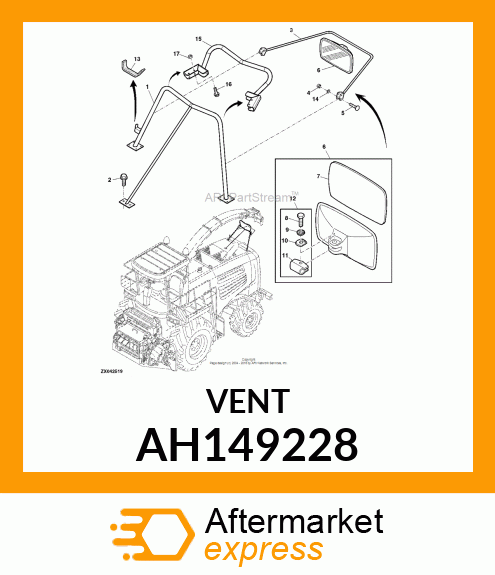 LOUVER ASSY, AIR OUTLET AH149228