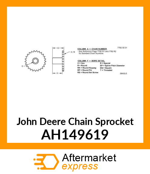 SPROCKET ASSY AH149619