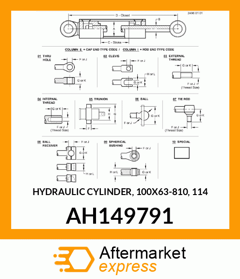 Hydraulic Cylinder AH149791