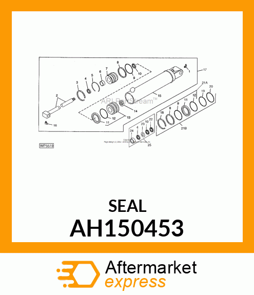 SEAL, CANNED WIPER SEAL, 40MM AH150453