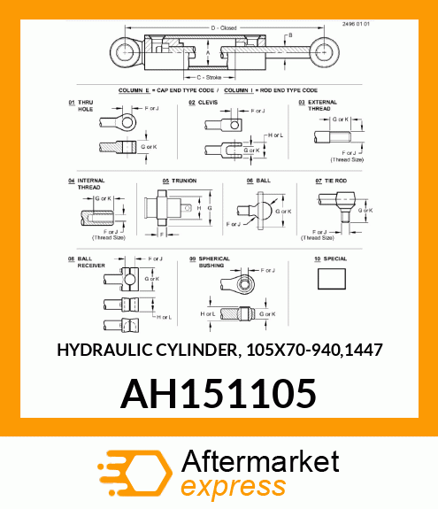 Hydraulic Cylinder Barrel AH151105