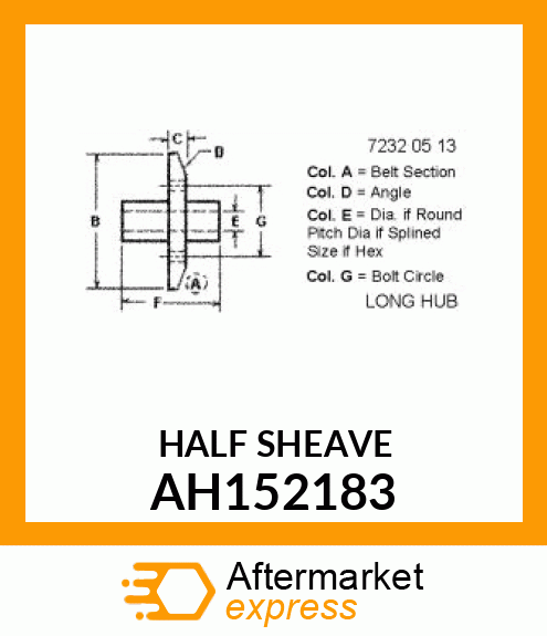 Half Sheave AH152183