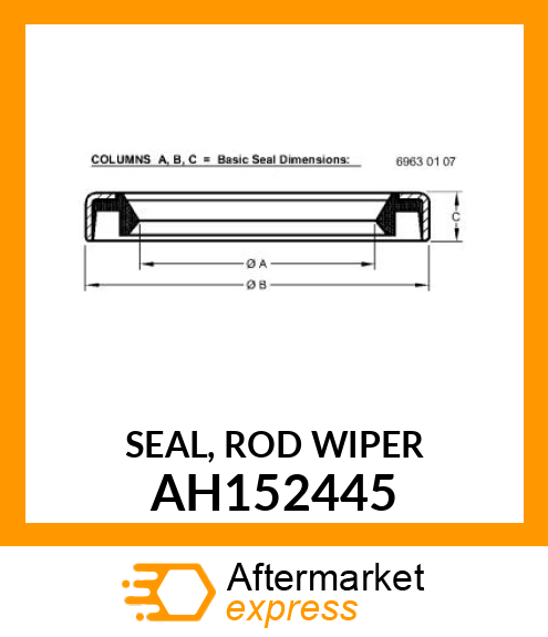 SEAL, ROD WIPER AH152445